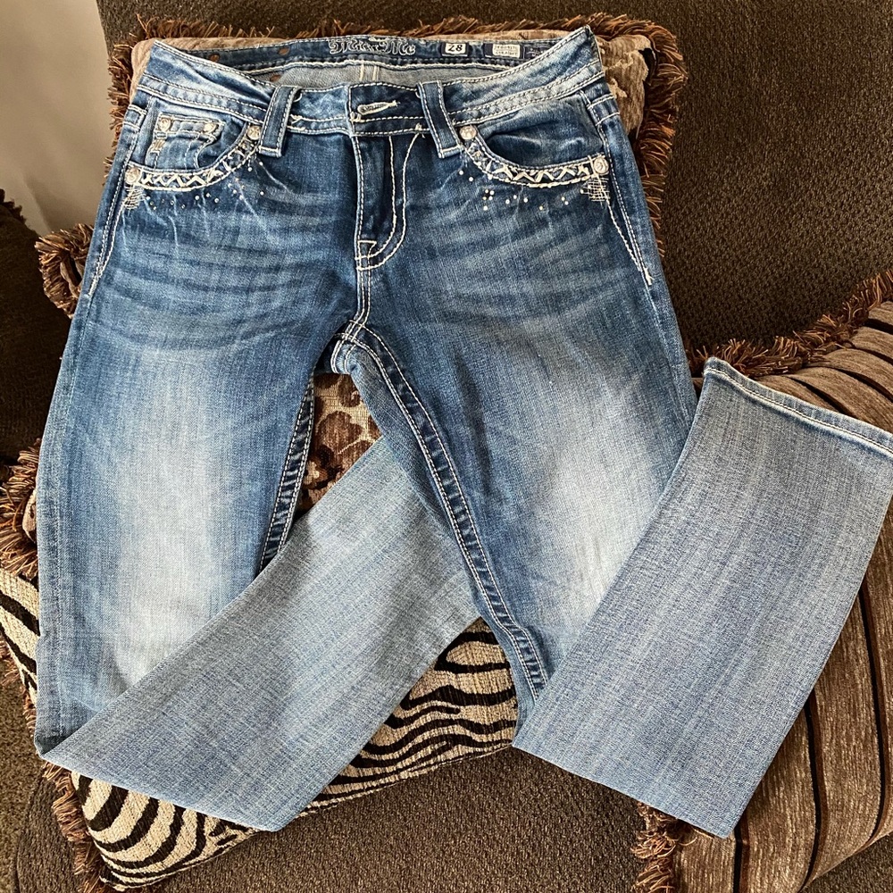 Miss Me Straight leg jeans.